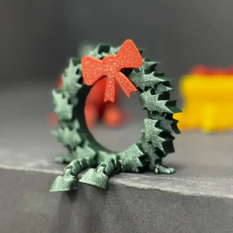 3d Printed Christmas Gift Box Figures Multi-joint Movable Xmas Decoration Navidad Home Accessories Kids Gifts Living Room Decor