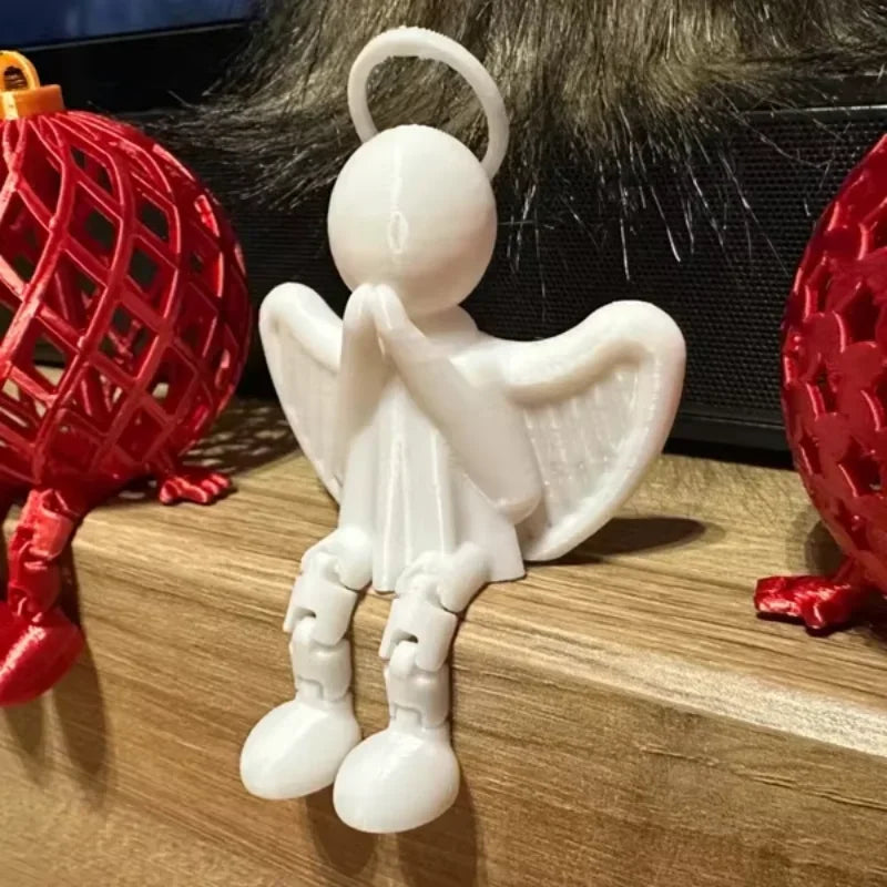 3d Printed Christmas Gift Box Figures Multi-joint Movable Xmas Decoration Navidad Home Accessories Kids Gifts Living Room Decor