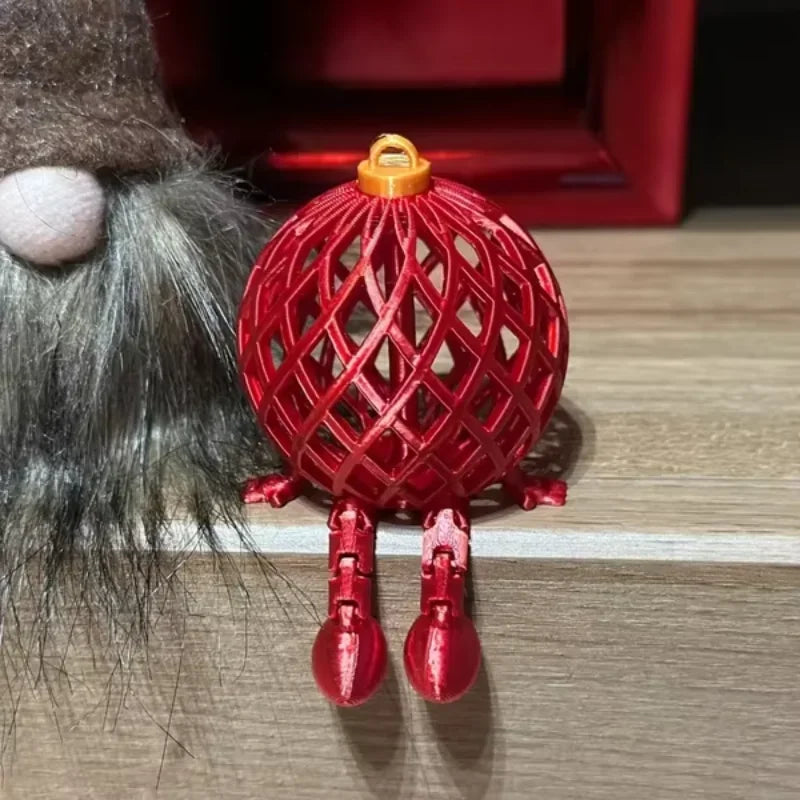 3d Printed Christmas Gift Box Figures Multi-joint Movable Xmas Decoration Navidad Home Accessories Kids Gifts Living Room Decor